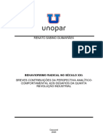 Behaviorismo Radical No Século XXI - Breves Contribuições Da Perspectiva Analítico-Comportamental Aos Desafios Da Quarta Revolução Industrial