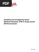 Installing and Configuring Avaya Wireless Handsets 3700 in Avaya Aura Sip Environment 5-11-2023