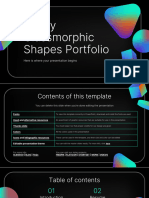 Glowy Glassmorphic Shapes Portfolio by Slidesgo