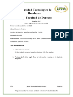 Tarea Individual Segundo Parcial Derecho Civil Codigo de La Ninez y Adolescencia