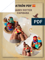 Harry Potter Capibara: Patrón PDF