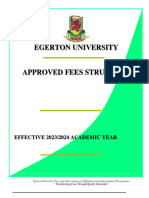 Approved Bachelors Diploma Fees Structures Effective 2023-2024 Academic Year