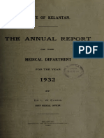 Annual Report On The Medical Department 1932