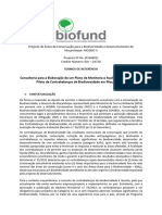 TDR - Consultoria Elaboração Plano de Monitoria e Avaliação Dos Projectos Piloto de CB-MozBio 2