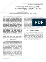 Analysis of Multistorey RCC Building With Differents Types of Bracing by Using STAAD Pro.