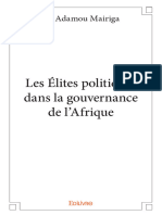 Les Élites Politiques Dans La Gouvernance de L'afrique DR Adamou MAIRIGA