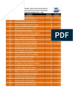 Listado Aspirantes Clasificados Bach General 2012