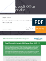 MOS 365 Excel Expert 2022 OD - Merge