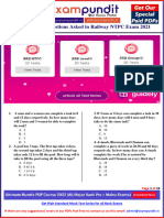 Time and Work Questions Asked in Railway NTPC Exam