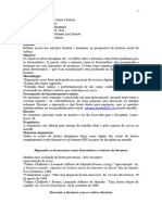 Tópico Especial História e Literatura Na Pandemia