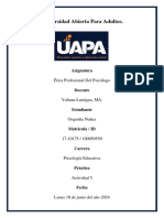 Ética Profesional Del Psicólogo (Actividad V)