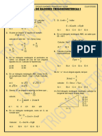 Practica de Razones Trigonometricas I: Cos 2 Sen 2 1 E