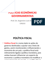 Unidade 2 - Economia Políticas Econômicas Governamentais