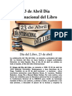 23 de Abril Dia Internacional Del Libro