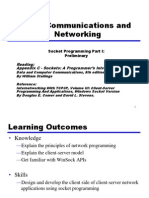 Data Communications and Networking: Reading: Appendix C - Sockets: A Programmer's Introduction