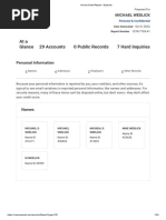 Michael Wedlick Credit Report