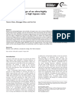 Aerodynamic Design of An Ultra Highly Loaded Booster of A High Bypass Ratio Turbofan