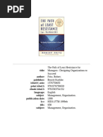 Robert Fritz The Path of Least Resistance For Managers - Designing Organizations To Succeed - 1999 - Be