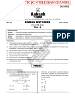 Aakash Revision Test - 01 (20-03-22) PDF