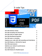 Top 12 CSS Code Tips