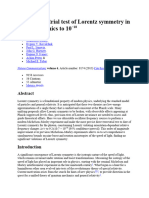 Direct Terrestrial Test of Lorentz Symmetry in Electrodynamics To 10