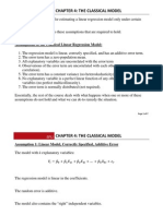 Assumptions of The Classical Linear Regression Model