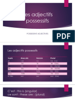 Les Adjectifs Possessifs Et Le Corps Humain