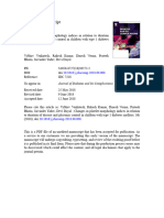 Changes in Platelet Morphology Indices I