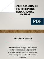 Trends and Issues in The Philippine Educational System