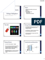 EE 21 - Lecture 4 LEDs and Voltage Multipliers