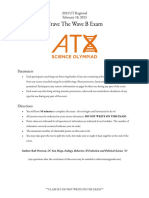 (Test Exam) Crave The Wave B ATX Science Olympiad Test