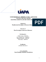 Tarea No.3 Plan Estratégico de Recursos Humanos