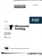 ASNT Nondestructive Testing Handbook Volume 7 Ultrasonic Testing