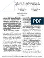 Key Success Factors For The Implementation of Digital Technologies in The Context of Industry 4.0 2