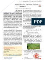 Classification Techniques For Plant Disease