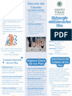 Tríptico para Dentista Moderno Azul PDF