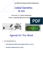 Lecture 9 - Recombinant DNA Technology & GE