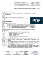 PT-09-144 Siliconado de Aisladores en Línea de Transmisión