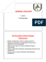 Lec-4 Earthquakes