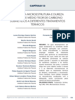 Efeitos Na Microstrutura e Dureza de Aco de Medio Teor de Carbono Submetidos A Diferentes Tratamentos Termicos