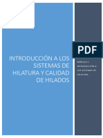 2024 - Modulo1 - Sistemas de Hilatura y Calidad de Hilados