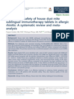 Efficacy and Safety of House Dust Mite Sublingual