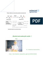 Alcohols & Carboxylic Acids 1 Week 7