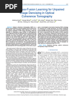 Triplet Cross-Fusion Learning For Unpaired Image Denoising in Optical Coherence Tomography