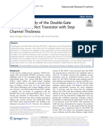 Simulation Study of The Double-Gate Tunnel Field-Effect Transistor With Step Channel Thickness