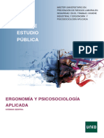 Guía de Estudio Pública: Ergonomía Y Psicosociología Aplicada