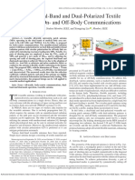 Wearable Dual-Band and Dual-Polarized Textile Antenna For On - and Off-Body Communications