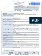 Grado 6° C. Plan de Aula 3P2