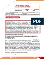 2024 - Cervello - Ficha de Trabajo #01 - Bimestre Ii - Cuarto de Secundaria - María, Ejemplo de Amor y Vida