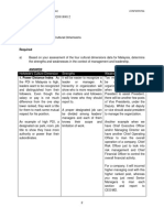 Case Study of Hofstede's Cultural Dimension